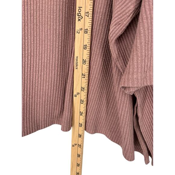 Mersea Oversized Ribbed Top Drop Shoulder Soft Cozy One Size Split Sides Boxy - Picture 4 of 10